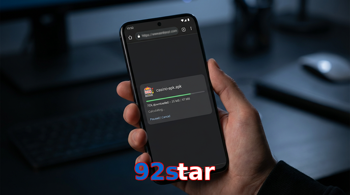 Main screen of 92Star apk page for PK players