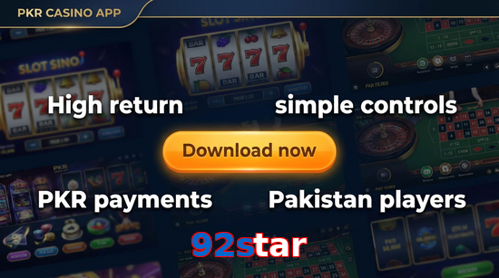 Main screen of 92Star gamedownload page for PK players